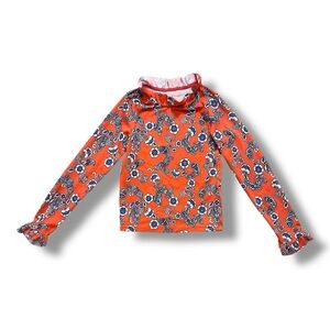 Janie & Jack | Girls Ruffle Neck Rash Guard (8)